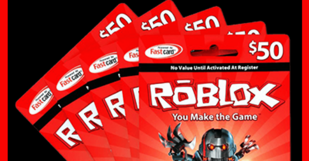 Get a fresh Roblox gift card!!