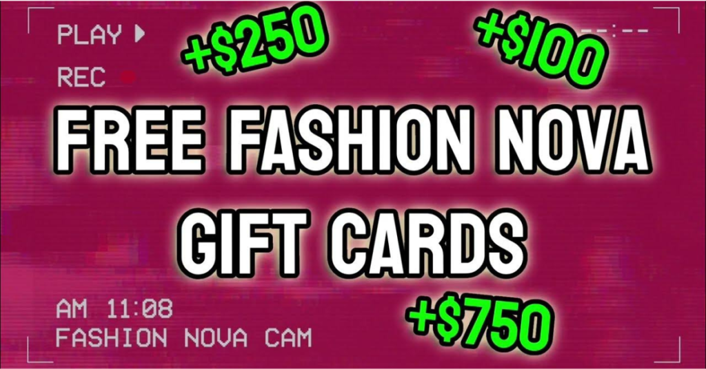 Get fresh Fashion Nova gift card